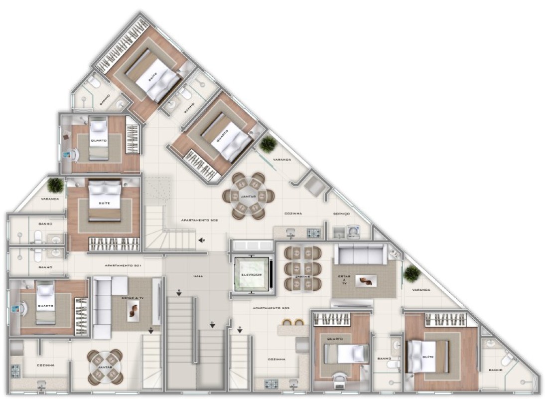 Cobertura, 3 quartos, 156 m² - Foto 6