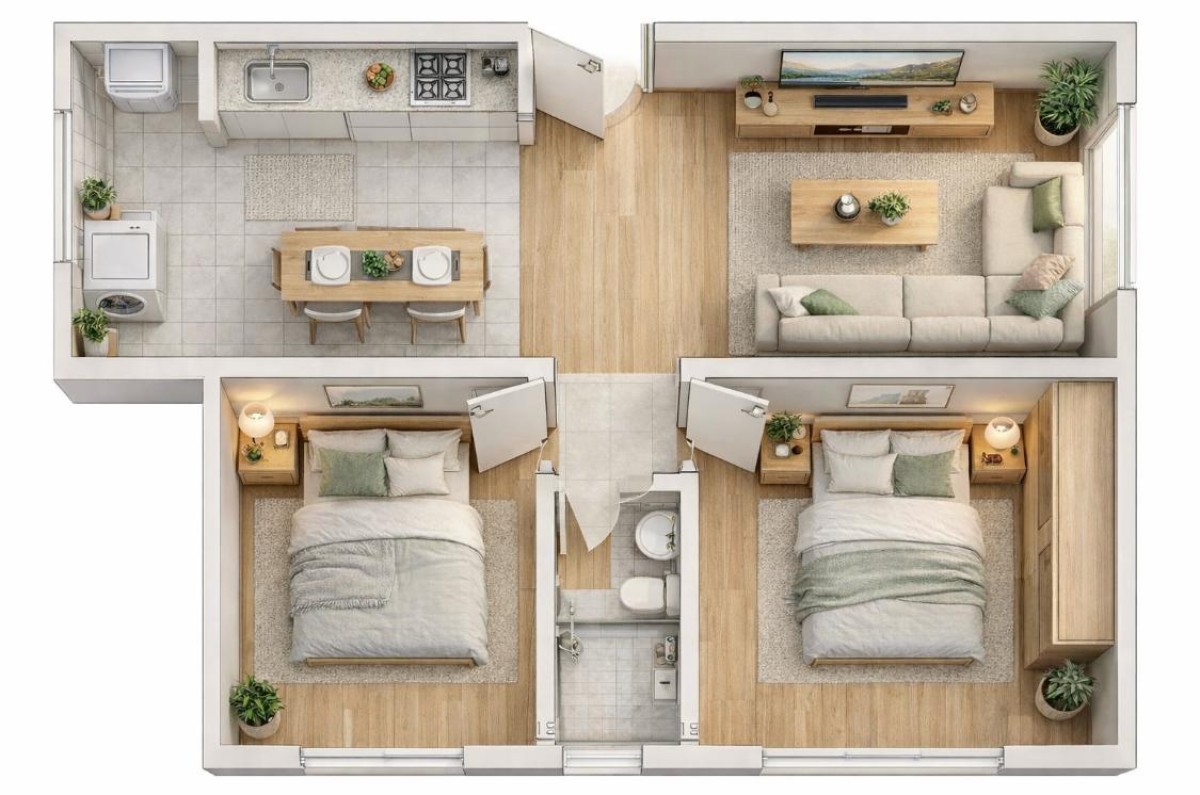 Apartamento, 2 quartos, 41 m² - Foto 2