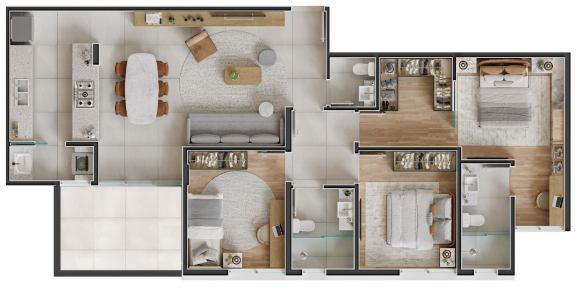 Apartamento, 3 quartos, 96 m² - Foto 15