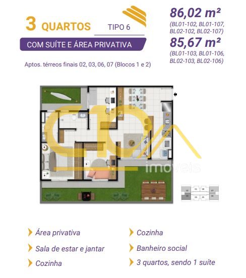 Apartamento, 3 quartos, 86 m² - Foto 9