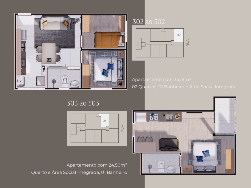 Apartamento, 2 quartos, 35 m² - Foto 8