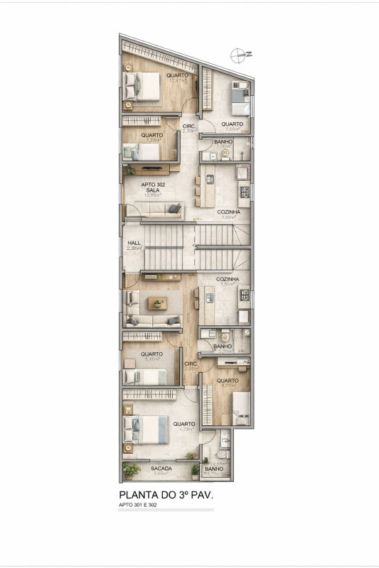 Apartamento, 3 quartos, 64 m² - Foto 6