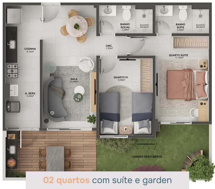 Apartamento, 2 quartos, 60 m² - Foto 22
