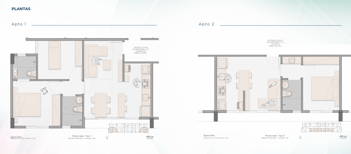 Apartamento, 2 quartos, 51 m² - Foto 6