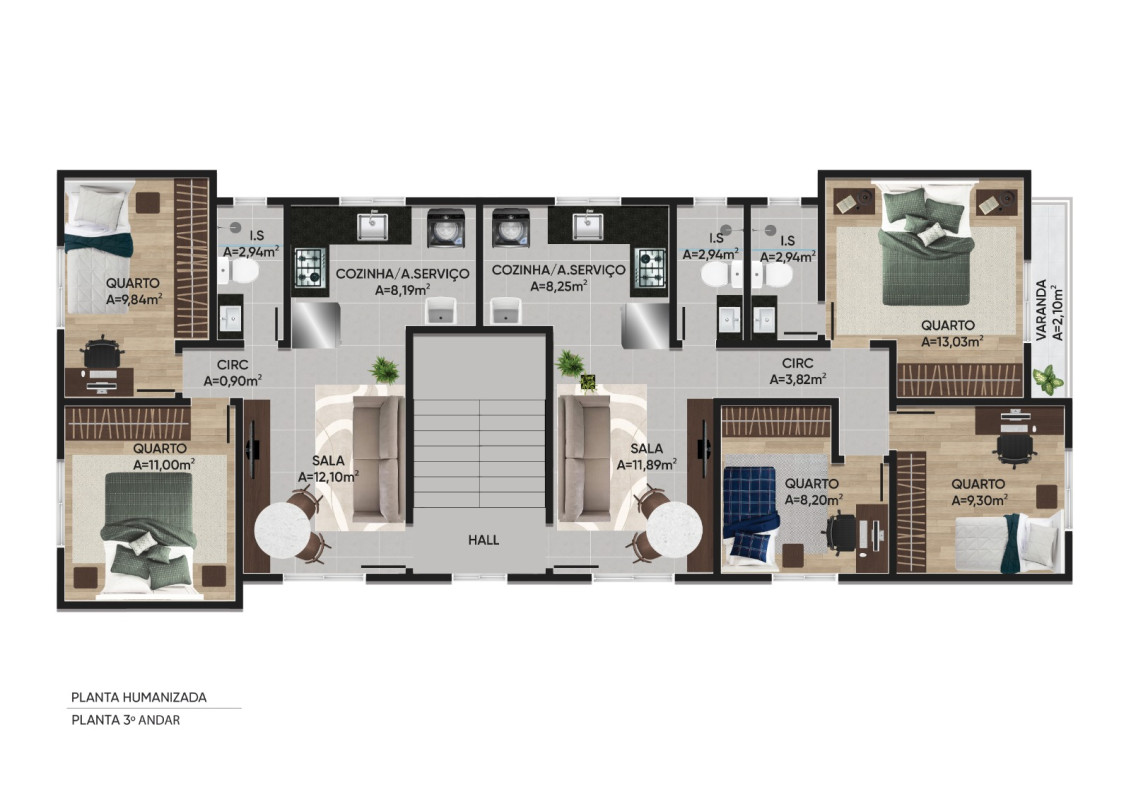 Apartamento, 2 quartos, 117 m² - Foto 12