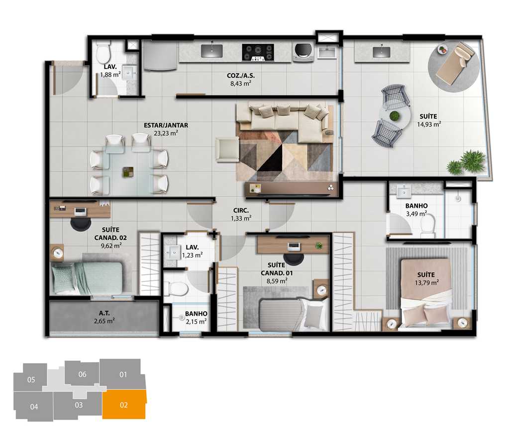 Apartamento, 3 quartos, 92 m² - Foto 9
