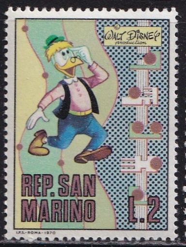 San Marino 737 (mnh) 2L Walt Disney: Gyro Gearloose (1970)