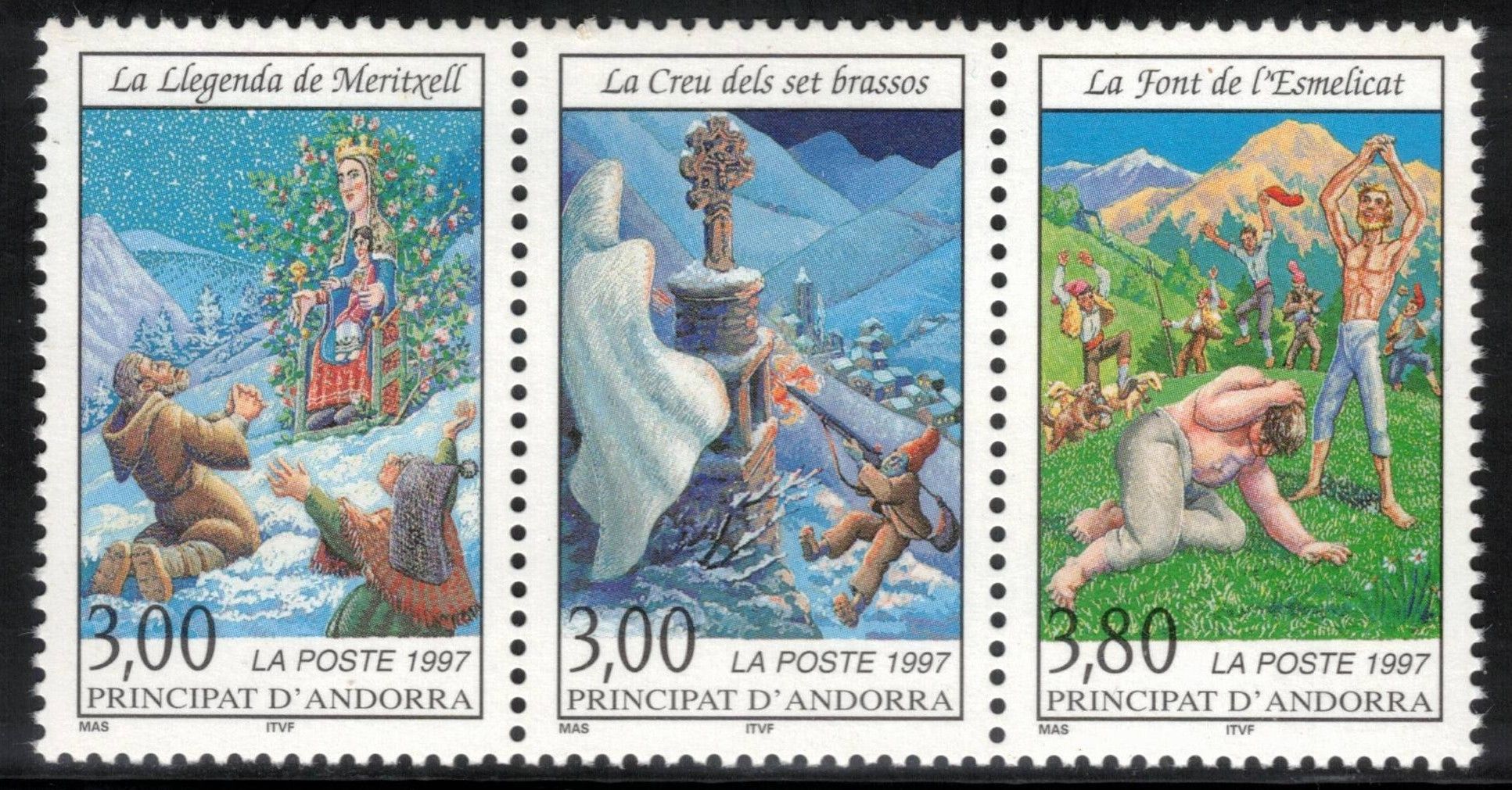 FRENCH ANDORRA 1997 Legends; Scott 487a; MNH