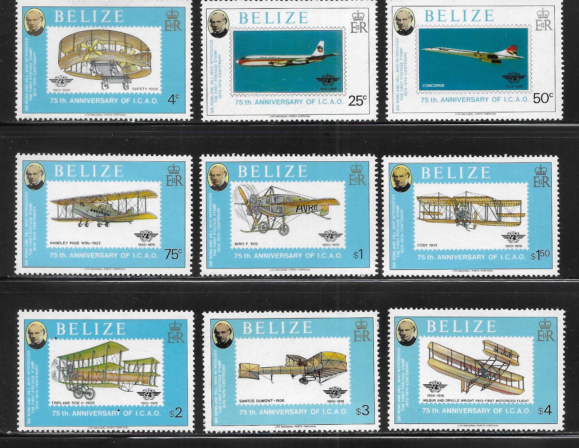 Belize 440-450 Rowland Hill set and s.s. MNH 2026 Scott c.v $86.55