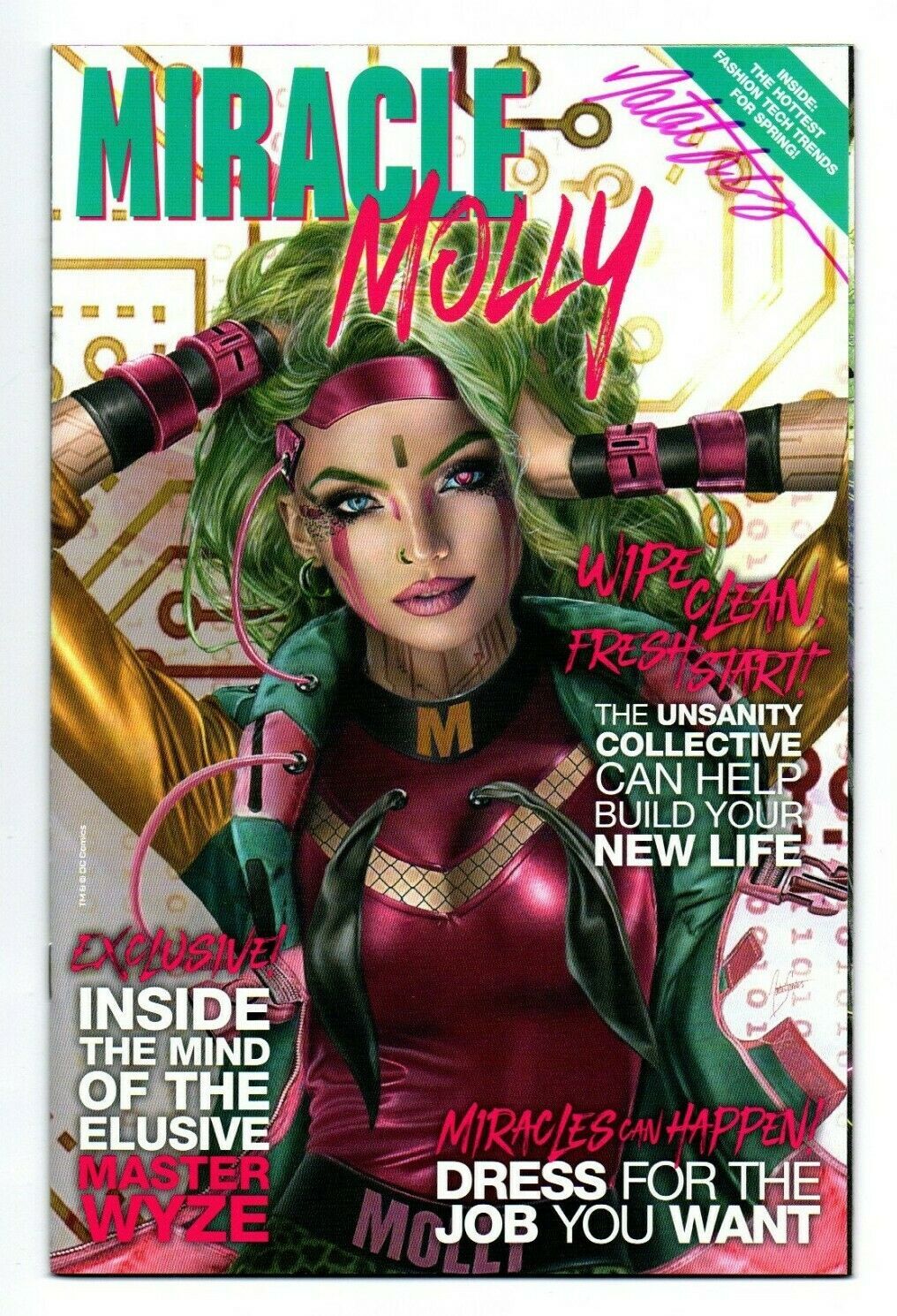 BATMAN #108 (2021) NATALI SANDERS | TRADE DRESS | 1ST MIRACLE MOLLY | SIGNED