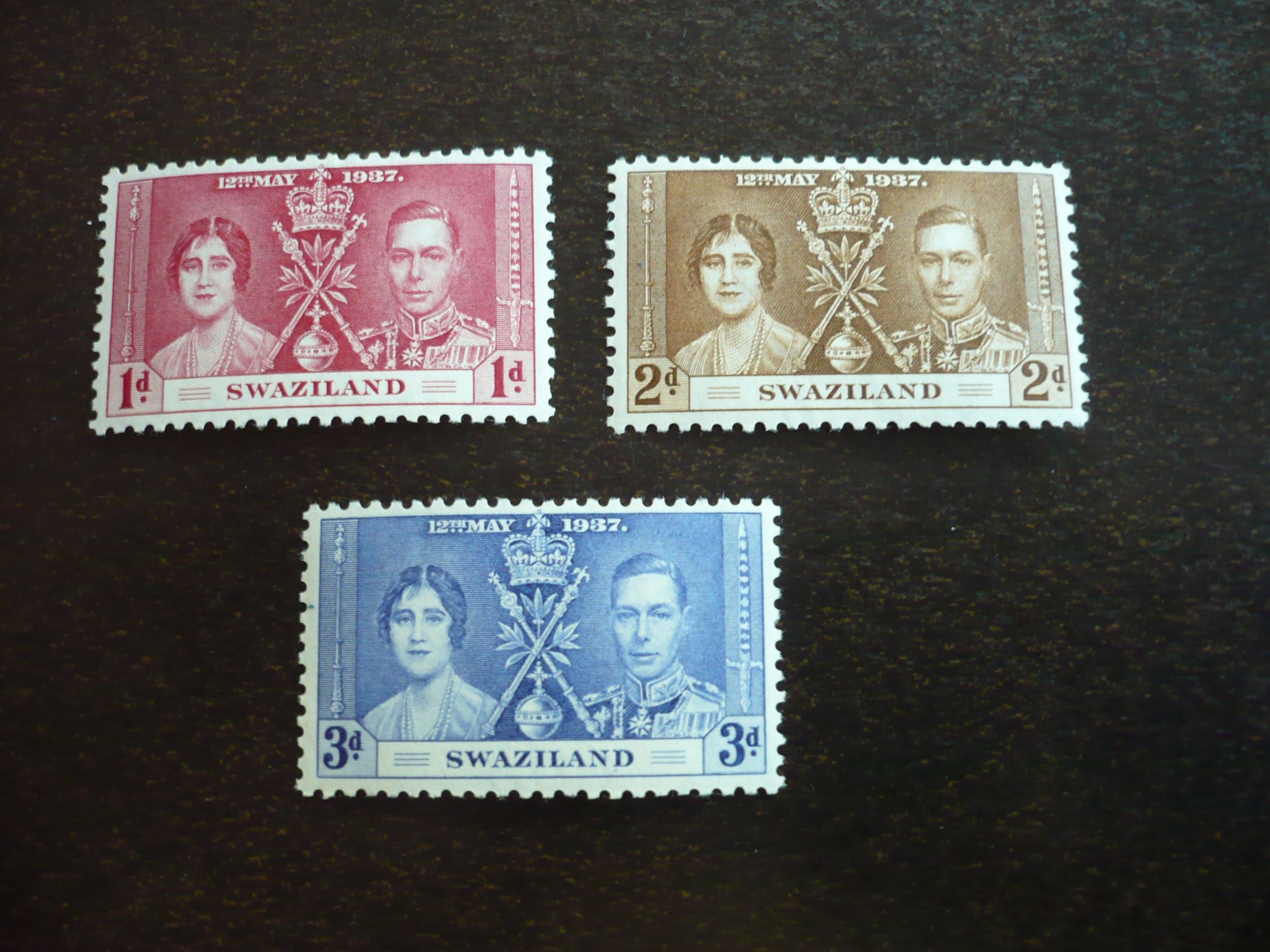 Stamps - Swaziland - Scott# 24-26 - Mint Hinged Set of 3 Stamps