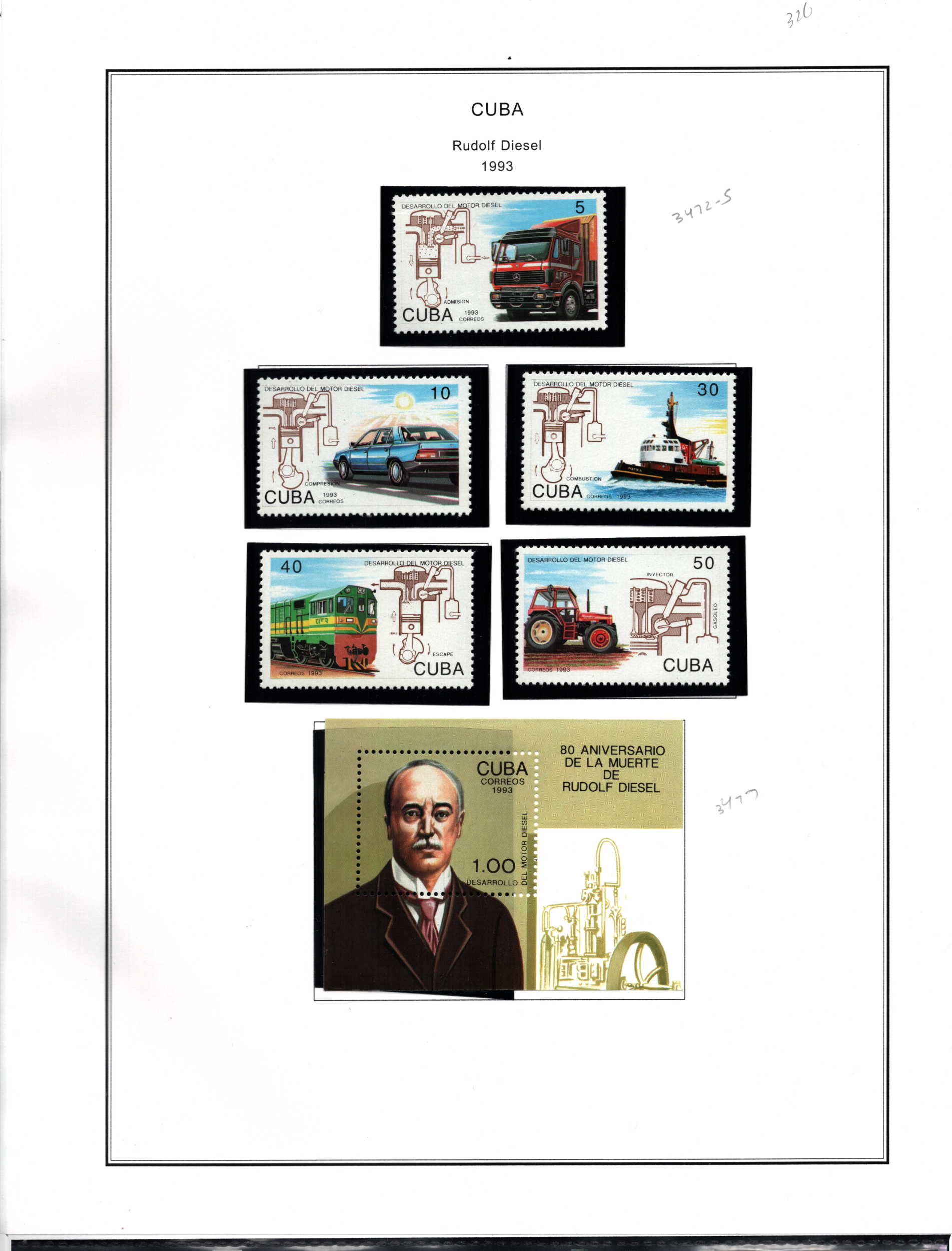 MNH STAMPS FROM  CUBA    (326)