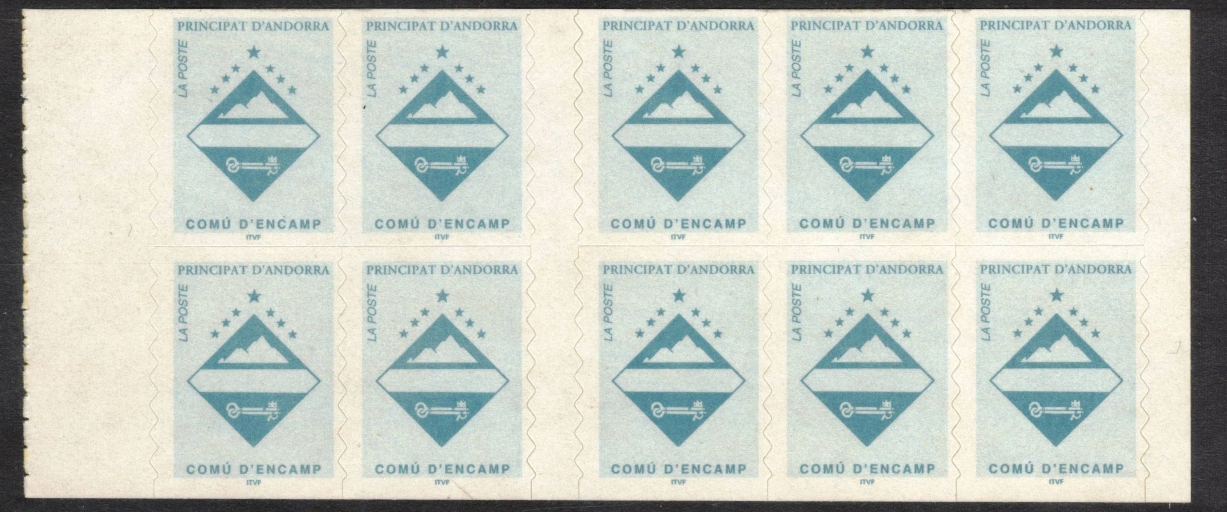 FRENCH ANDORRA 1997 (30fr) Booklet; Scott 477a; MNH