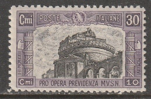 Italy B30, ANCIENT MONUMENTS. SINGLE, MINT, VLH. VF (441)