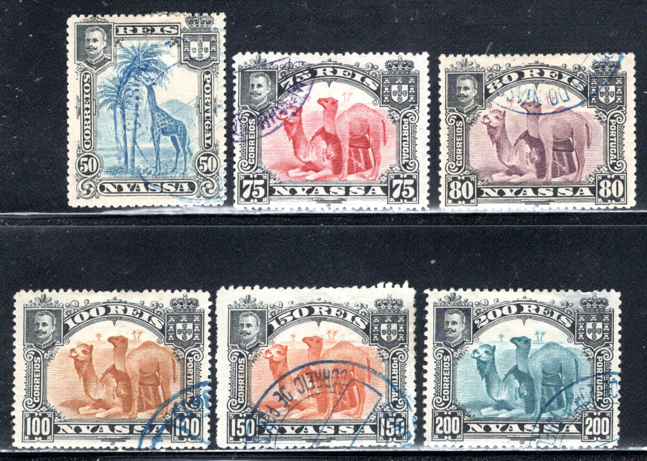Nyassa   #32-37  VF    Used  CV $12.20   ..... 4640017