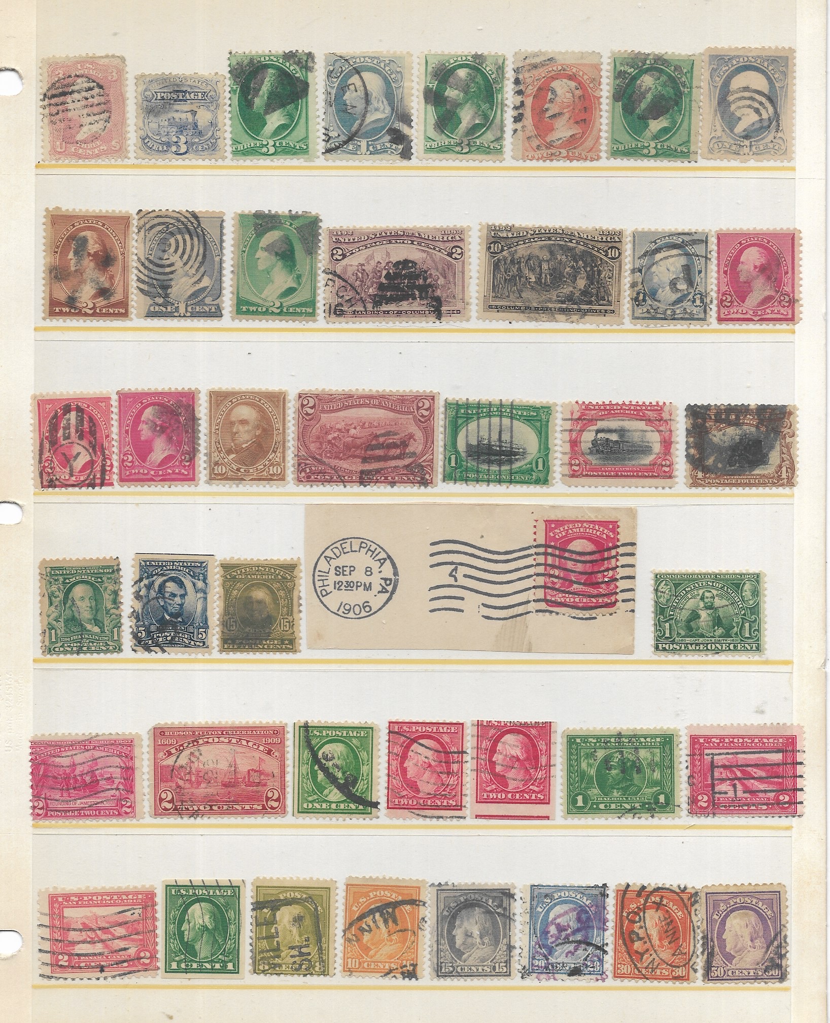 U.S. 41 Different 1861-1917 Issues Used C.V. $119.75.  K