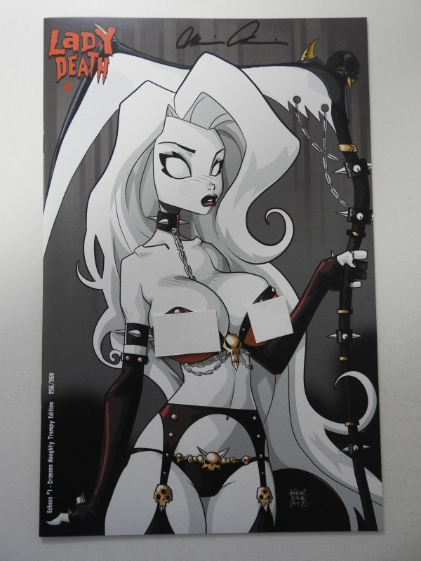 Lady Death Echoes #1 Crimson Naughty Trampy Edition NM Condition! Signed W/ COA!