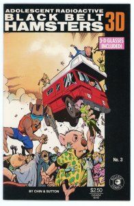 Adolescent Radioactive Black Belt Hamsters 3-D #3 Eclipse NM