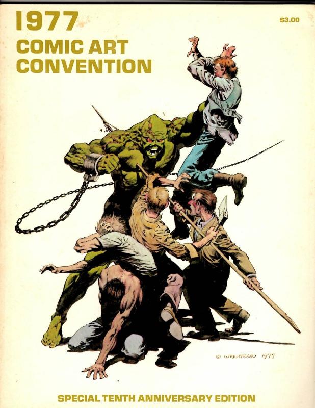 1977 Comic Art Convention Anniversary Edition Comic Book Magazine Program TD14