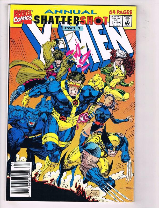 Lot Of 4 X-Men Marvel Comic Book Annuals #1 2 95' 97' Wolverine Gambit Storm J58