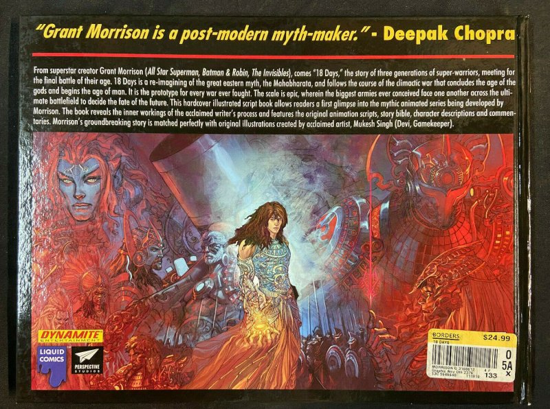 GRANT MORRISON'S 18 DAYS HARDCOVER GRAPHIC NOVEL 2010 1ST DYNAMITE HC VF 8.0