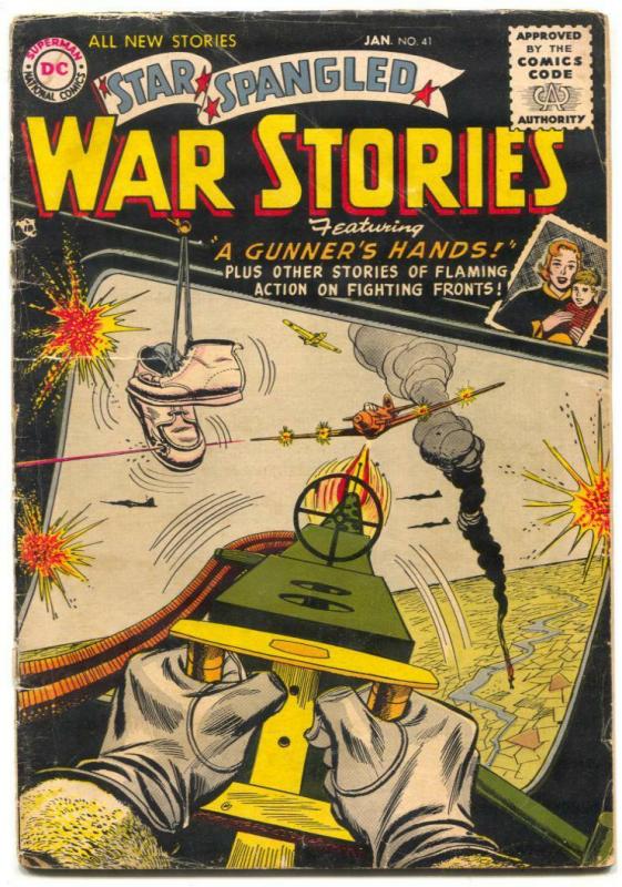 Star Spangled War Stories  #41 1956 DC COMICS Parachute cover G-