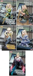 (2023) SPIDER-GWEN SHADOW CLONES GREG LAND 1-5 COMPLETE HOMAGE VARIANT COVER SET