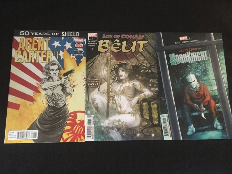 Five Marvel 1st Issues, Civil War,  Excalibur, Agent Carter, Belit