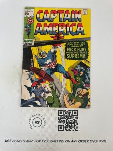 Captain America # 123 FN- Marvel Comic Book Avengers Hulk Thor Iron Man 16 J224