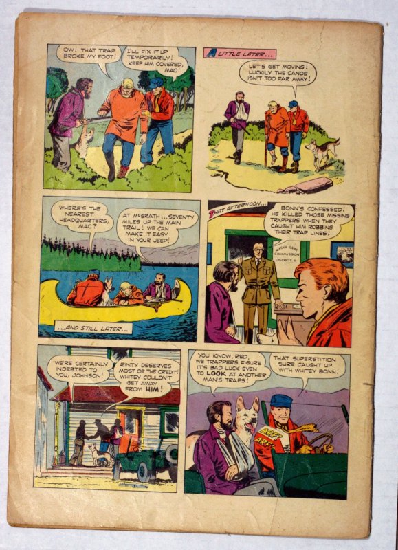 Rin Tin Tin #6 3.5 VG Sept-Nov 1954 Worn But Very Good Staples Still Attached