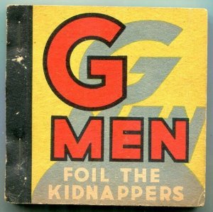 G-Men Foil the Kidnappers 1934- Ice Cream Cup Premium Comic G