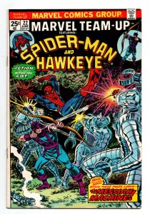 Marvel Team-Up #22 - Spider-man - Hawkeye - 1974 - VF/NM