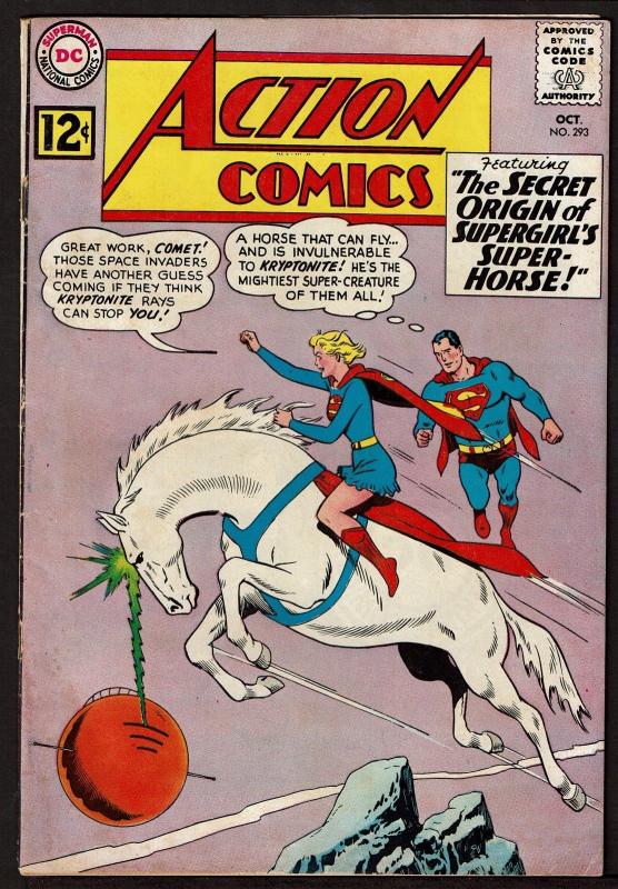 Action Comics #293 (Oct 1962, DC) VG+