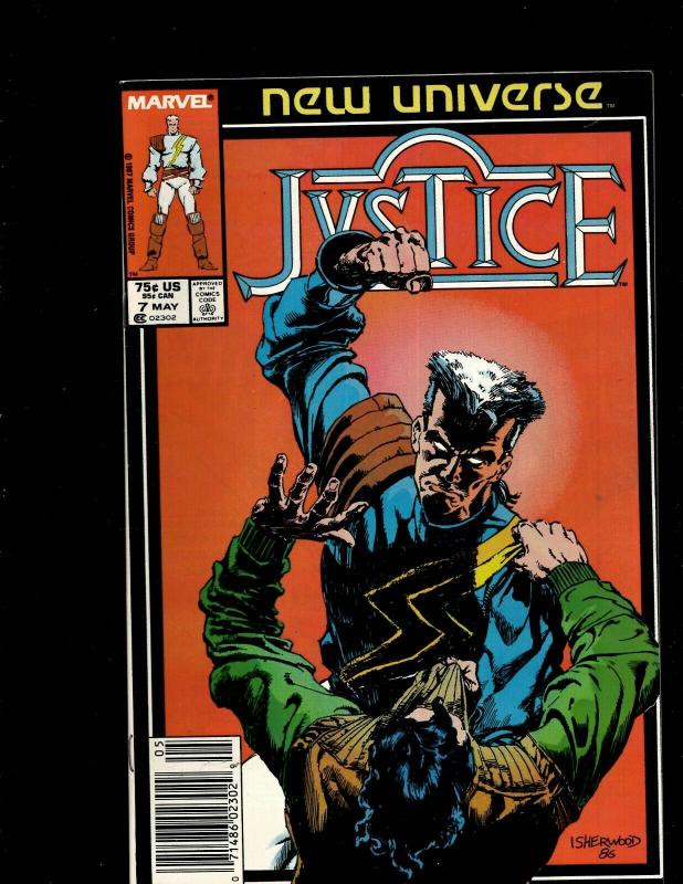 12 Comics Justice # 1 2 3 4 5 6 7  Nightmask # 5 7 11 12 Merc # 7 11 WS8