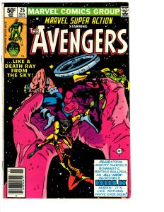 3 Marvel Super Action Comic Books # 18 22 25 Avengers Hulk Vision Hawkeye BH7