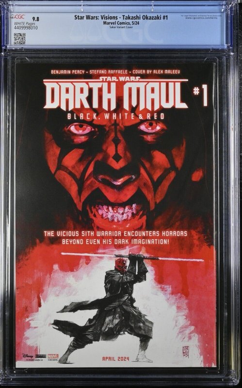 Star Wars Visions Takashi Okazaki #1 CGC 9.8 Cover A Ronin and Droid Marvel 2024