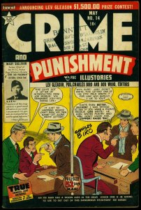 Crime and Punishment #13 1949- Biro cover- Mary Sullivan VG