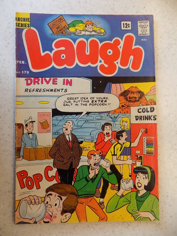 LAUGH # 179 ARCHIE COMICS JUGHEAD JOSIE BETTY HUMOR