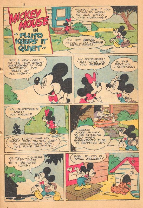 MICKEY & THE BEANSTALK (Four Color #157 1947) 6.0 FN ★ 52 pgs of H. Eisenberg!