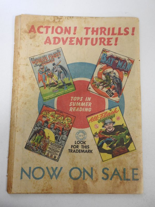 Action Comics #41 (1941) Coverless chew interior pages