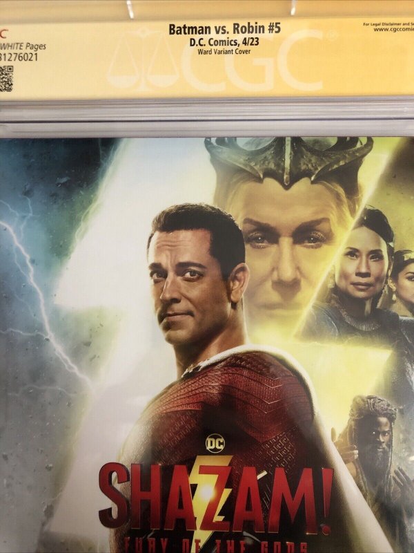 Batman Vs. Robin (2023) # 5 (9.8 CGC SS) Signed Christian Ward * DC * Census = 1