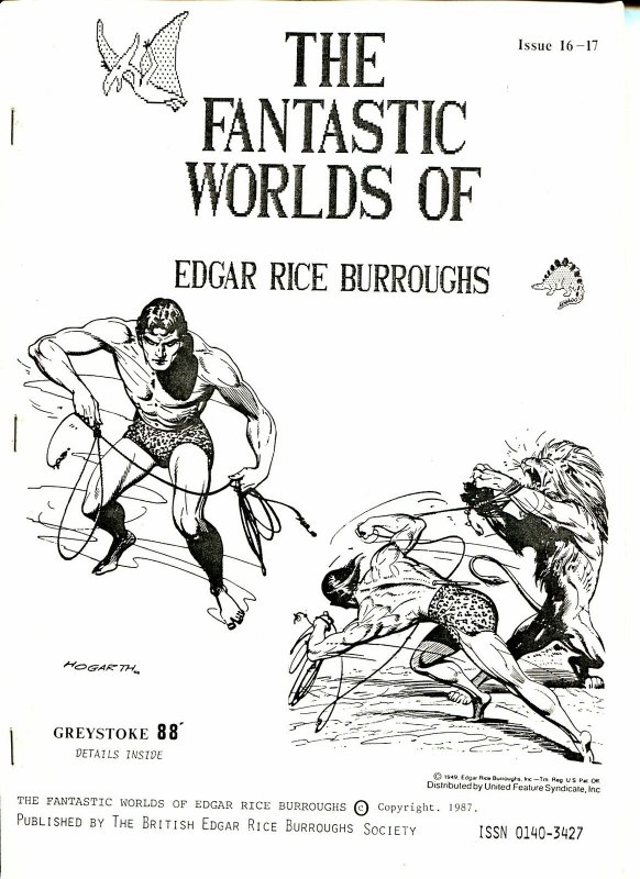 Fantastic Worlds of Edgar Rice Burroughs #11/17 1987-British-Greystoke 88-FN