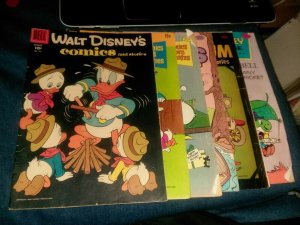 Walt Disney's Comics And Stories 6 Issue Golden Silver Bronze Age Lot Run Set