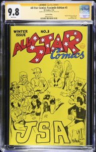 All-Star Comics Facsimile Edition (2024) # 1 (CGC 9.8 SS) Signed Sketch Vigil