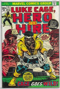 Hero for Hire   vol. 1   #15 GD Luke Cage, rep. Sub-Mariner Comics 35