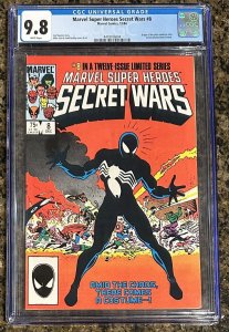 Marvel Super-Heroes Secret Wars 8 - Origin Black Suit - Venom - CGC 9.8 BEAUTY!