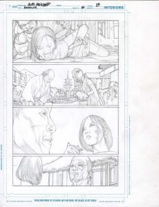 Katana #2 pg 13  DC New 52-Justice League Original Penciled art by ALEX SANCHEZ