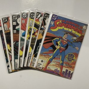 Adventures Of Superman 424-428 430-433 lot run set Very Fine Vf 8.0 Dc Comics