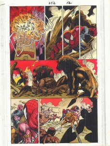 Spectacular Spider-Man #252 p.12 Color Guide Art Kraven the Hunter John Kalisz