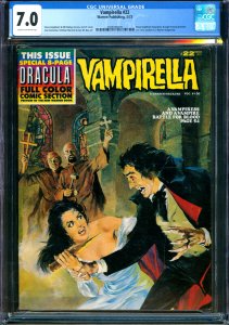 Vampirella #22 Warren Publishing 1973 CGC 7.0 1st color section in Warren Mag